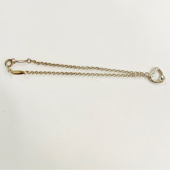 Tiffany & Co. Sterling Silver Chain Heart Bracelet Peretti - Picture 4 of 10